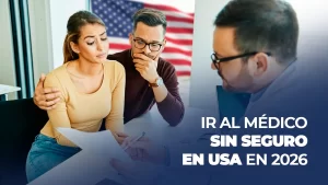 Familia latina preocupada por cuánto cuesta ir al médico privado sin seguro en Estados Unidos